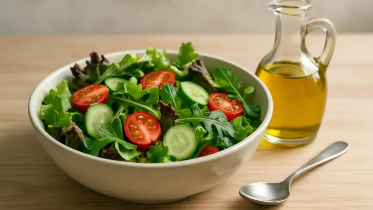 Come condire l’insalata senza esagerare: le dosi di buon senso